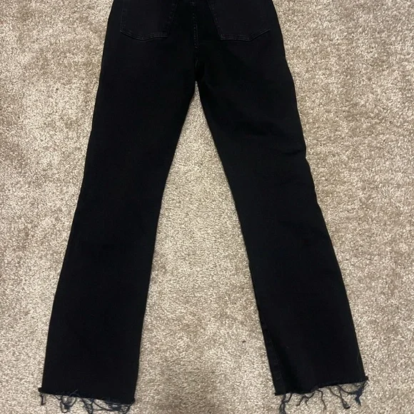 7 for all mankind high waist slim kick black 25 $153 - Picture 13 of 14